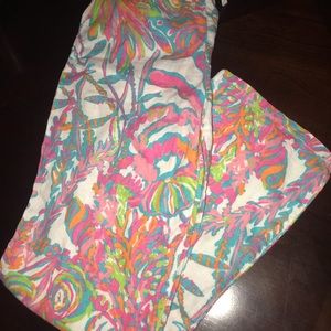 Lilly Pulitzer Beach Pants Scuba to Cuba Girls XL